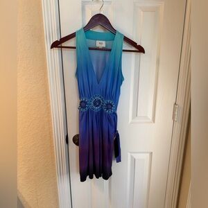 ECI Blue and Purple Gradient blouse